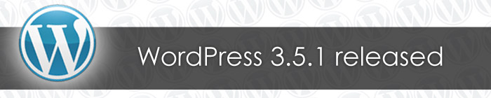 WordPress 3.5.1 is released
