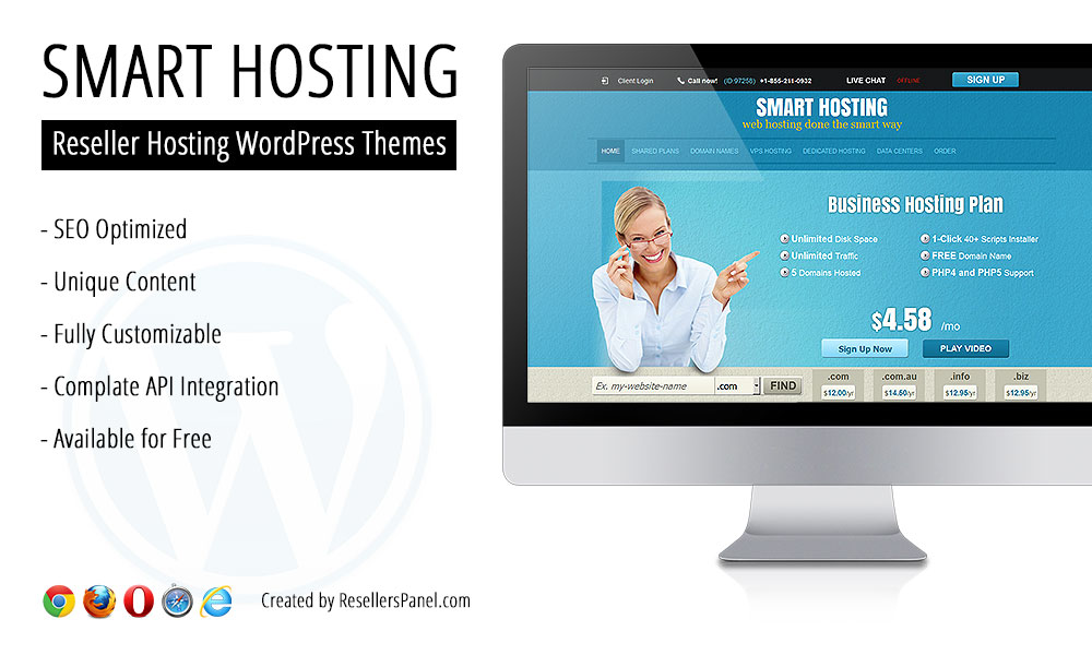 Smart Hosting WordPress theme || Click for Live Demo